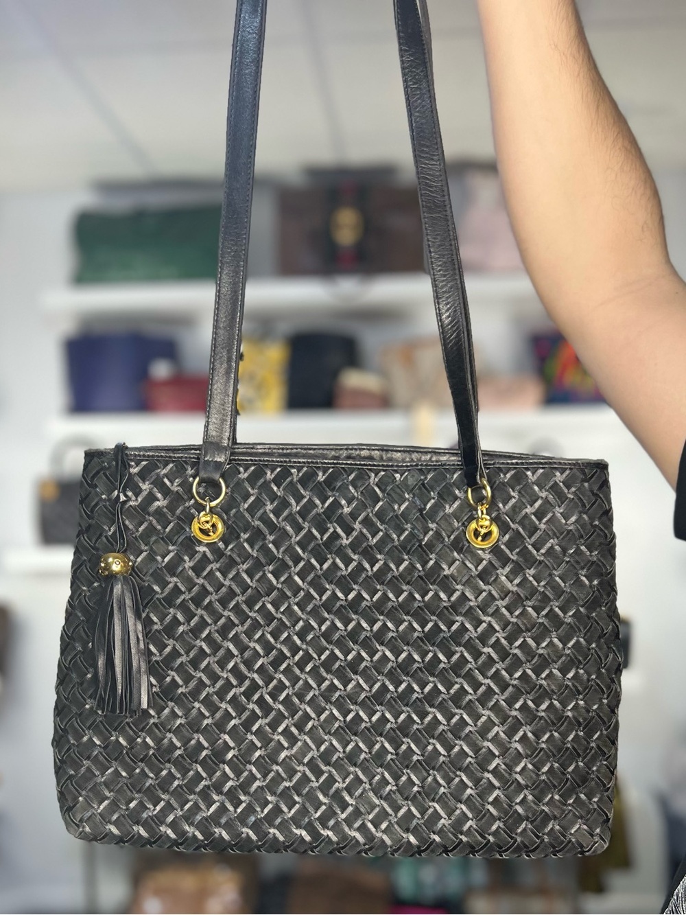 BALLY WOVEN TOTE